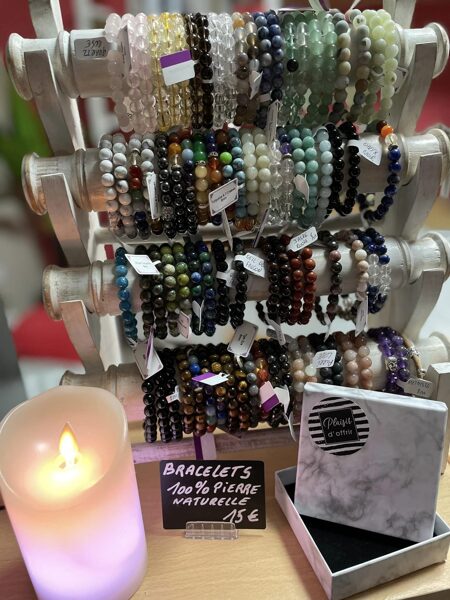 BRACELETS 100% PIERRES NATURELLES 8mm